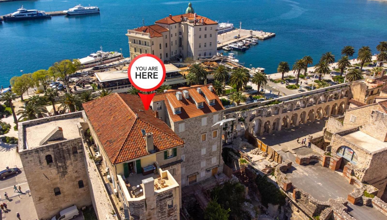 Diocletian Tower - Bella Vista & Palazzo Split Zewnętrze zdjęcie